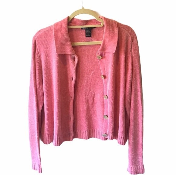 Boston Proper Pink Cardigan Sweater Size XS - Picture 2 of 4